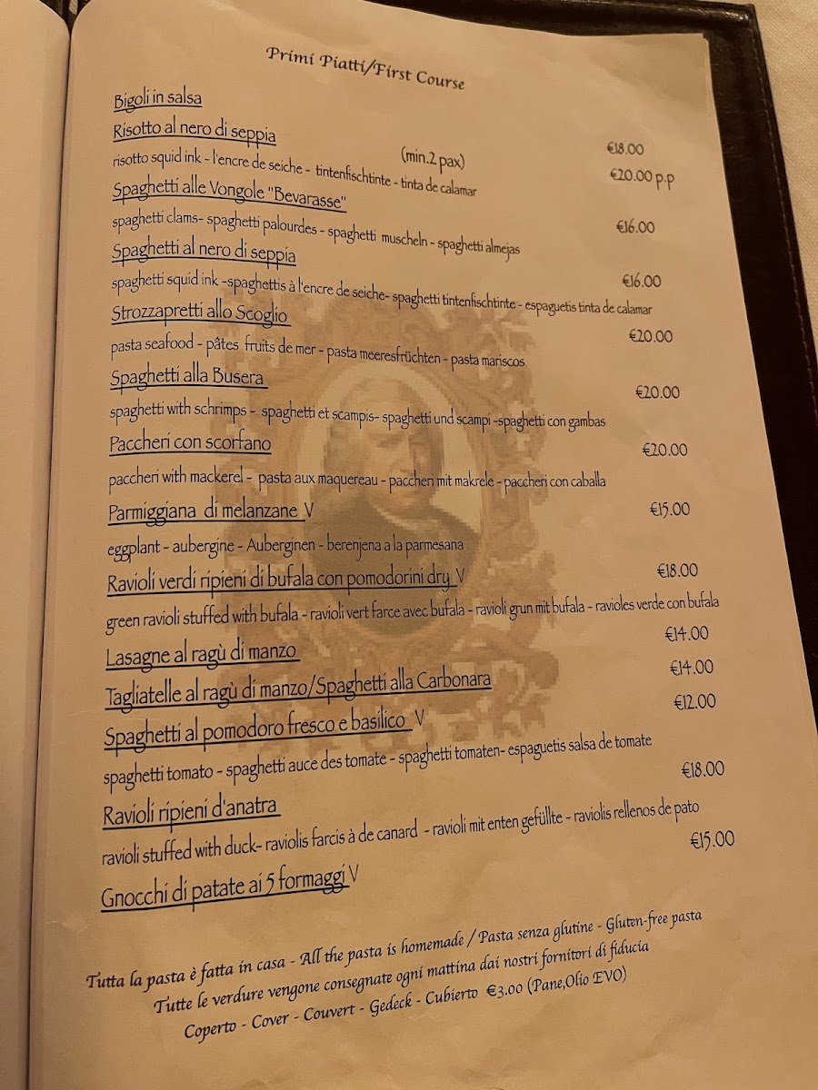 Taverna da Baffo Menu - Image 2